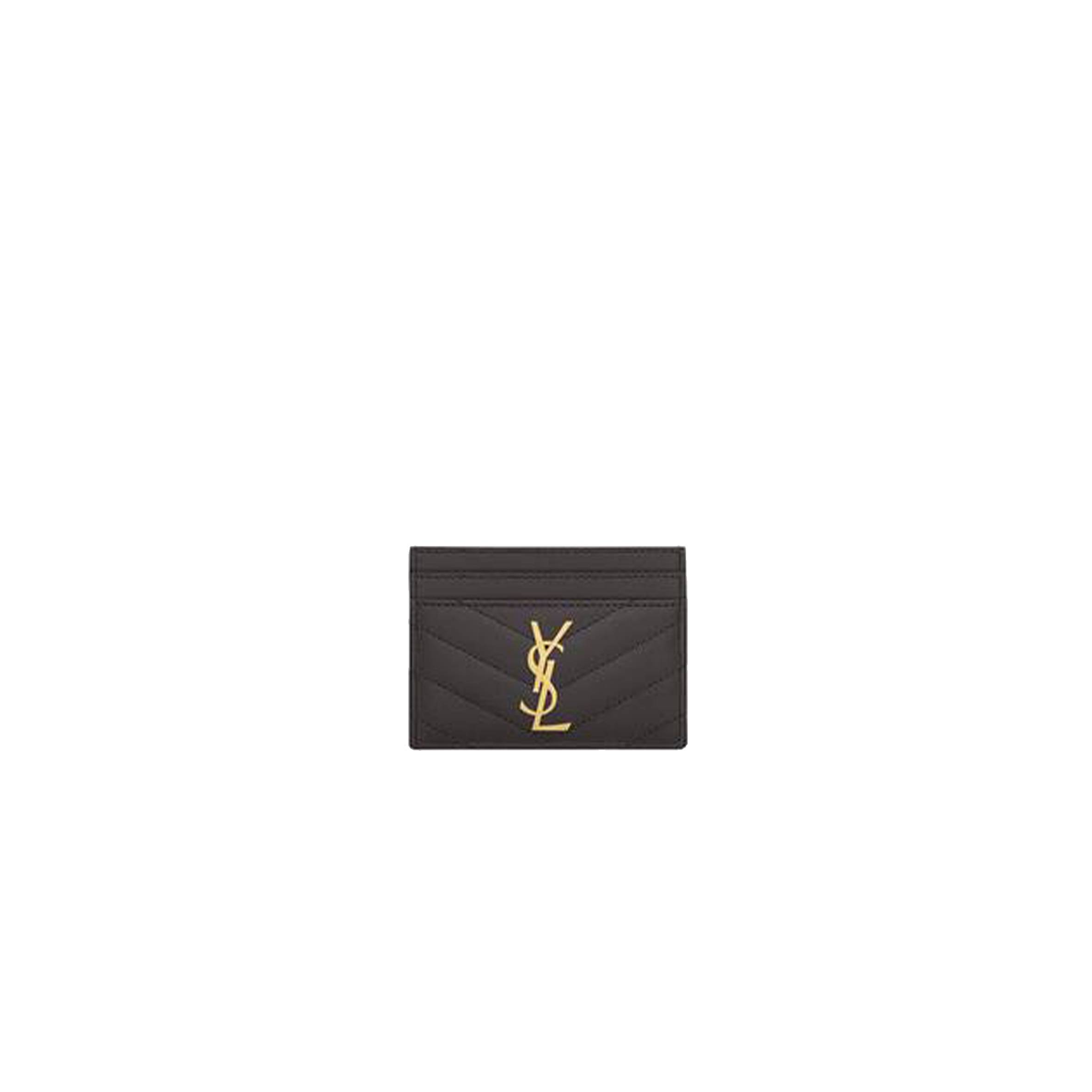 YSL CASSANDRE MATELASSÉ CARD CASE IN GRAIN DE POUDRE EMBOSSED LEATHER 423291BOW011112 (10.5*7.5*0.5cm)