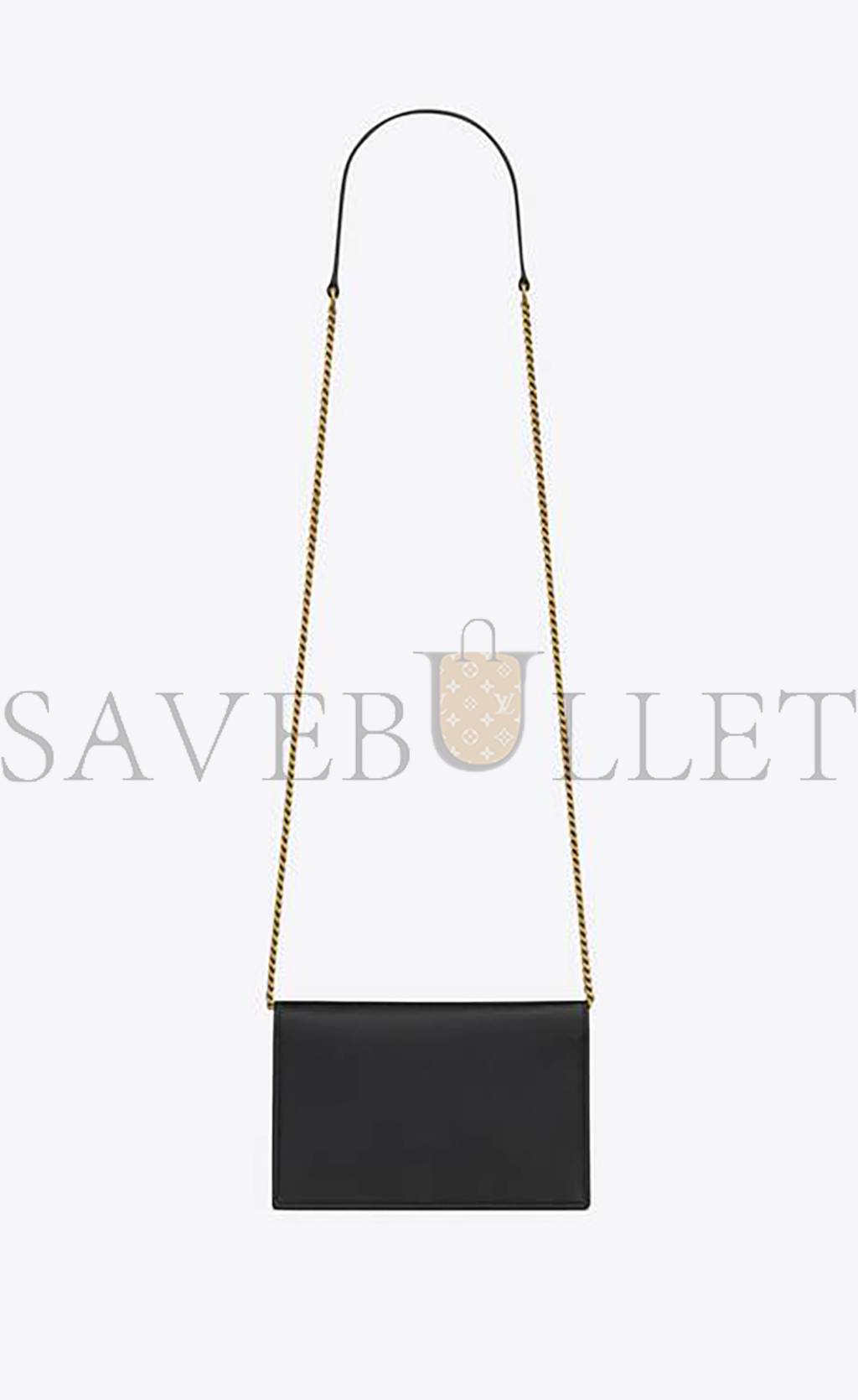 YSL CASSANDRE ENVELOPE CHAIN WALLET IN SMOOTH LEATHER 743050AAB4K1025 (19*12.5*3.5cm)