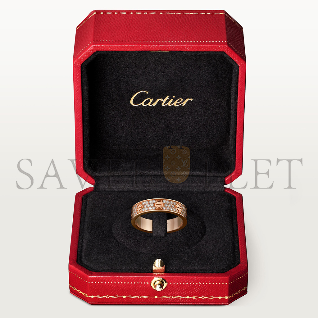 CARTIER  LOVE WEDDING BAND, DIAMOND-PAVED B4085800