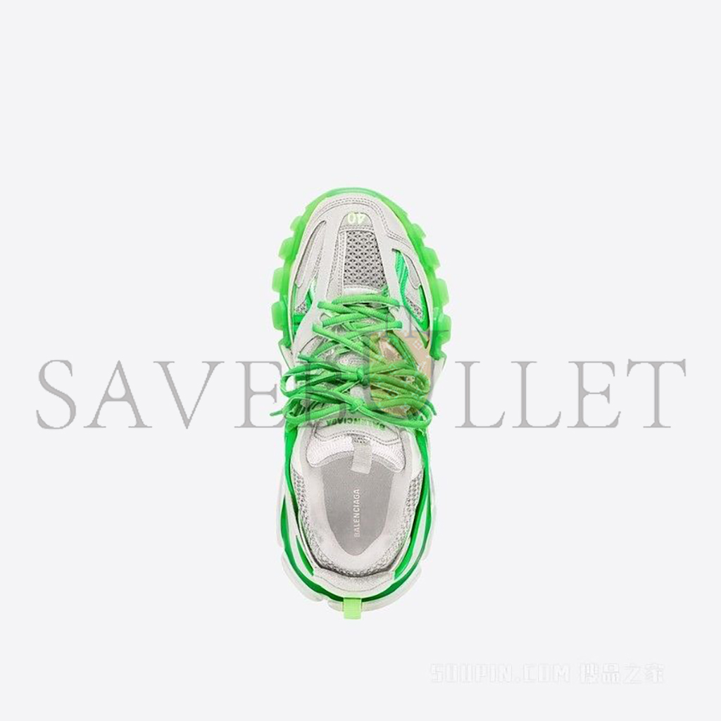 BALENCIAGA TRACK SNEAKERS IN WHITE GREEN 542023W3RL19035