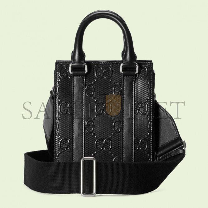 GUCCI GG EMBOSSED MINI TOTE BAG 696010  (20*16*7cm)