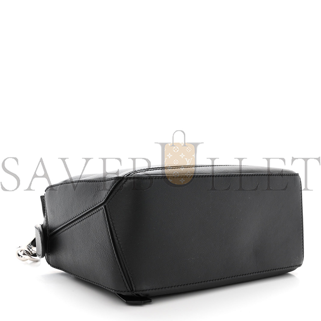 LOEWE CALFSKIN SMALL PUZZLE BAG BLACK (24*16.5*10.5cm)