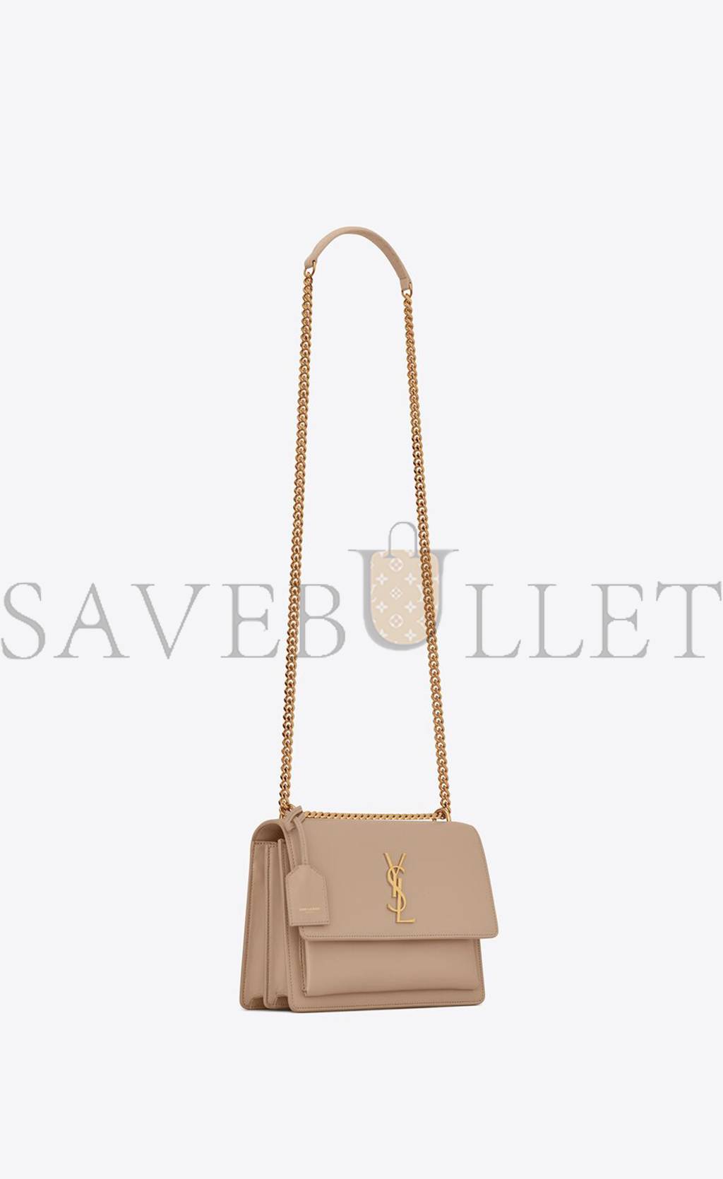 YSL SUNSET MEDIUM CHAIN BAG IN SMOOTH LEATHER 442906D420W2721 (22*16*6.5cm)