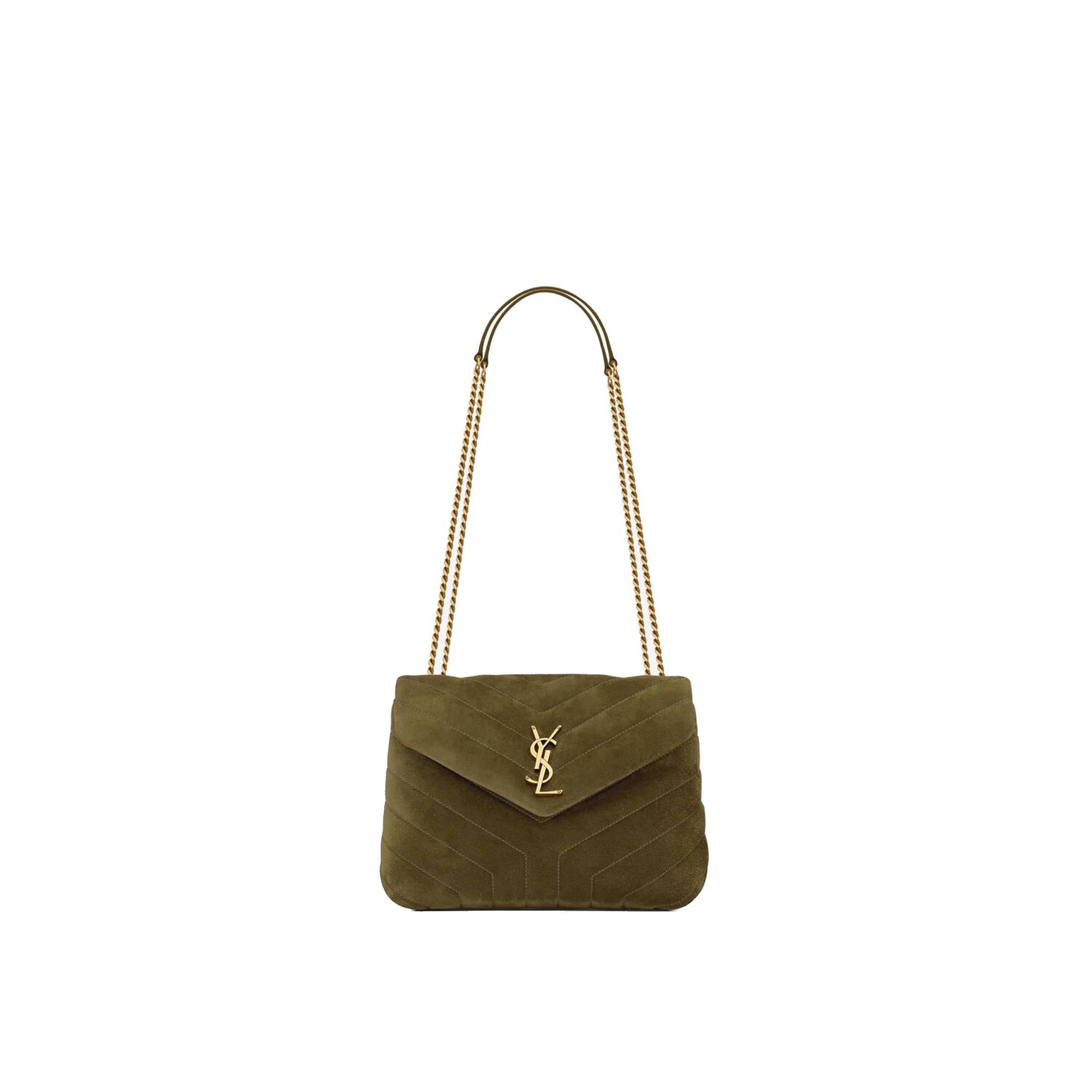 YSL LOULOU SMALL IN QUILTED &QUOT;Y&QUOT; SUEDE 4946991U8673206 (23*17*9cm)