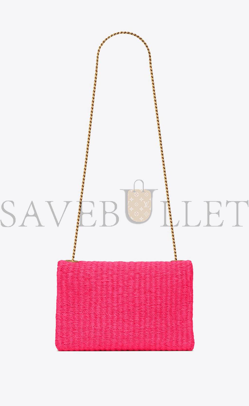 YSL KATE MEDIUM SUPPLE CHAIN BAG IN RAFFIA 580065FABK35688 (28.5*20*6cm)